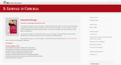 Desktop Screenshot of giornalechirurgia.it