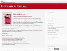 Tablet Screenshot of giornalechirurgia.it